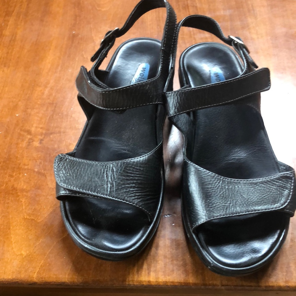 Wolky black sandals